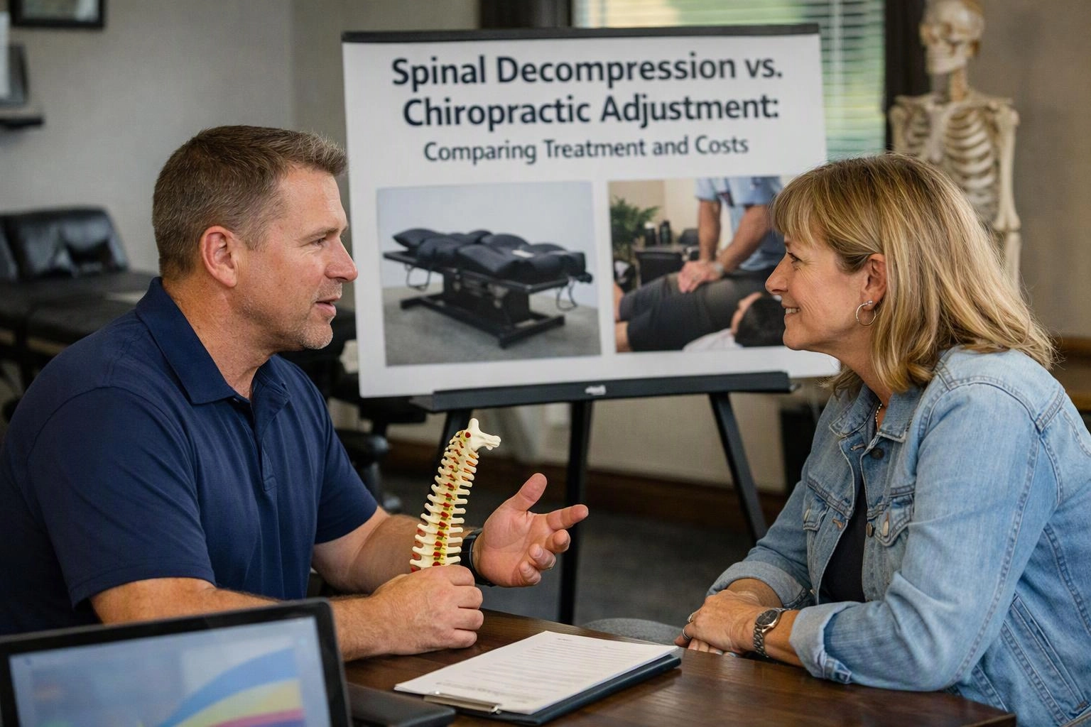 Spinal Decompression vs. Chiropractic Adjustment: Comparing Treatment and Costs in Newnan, Georgia