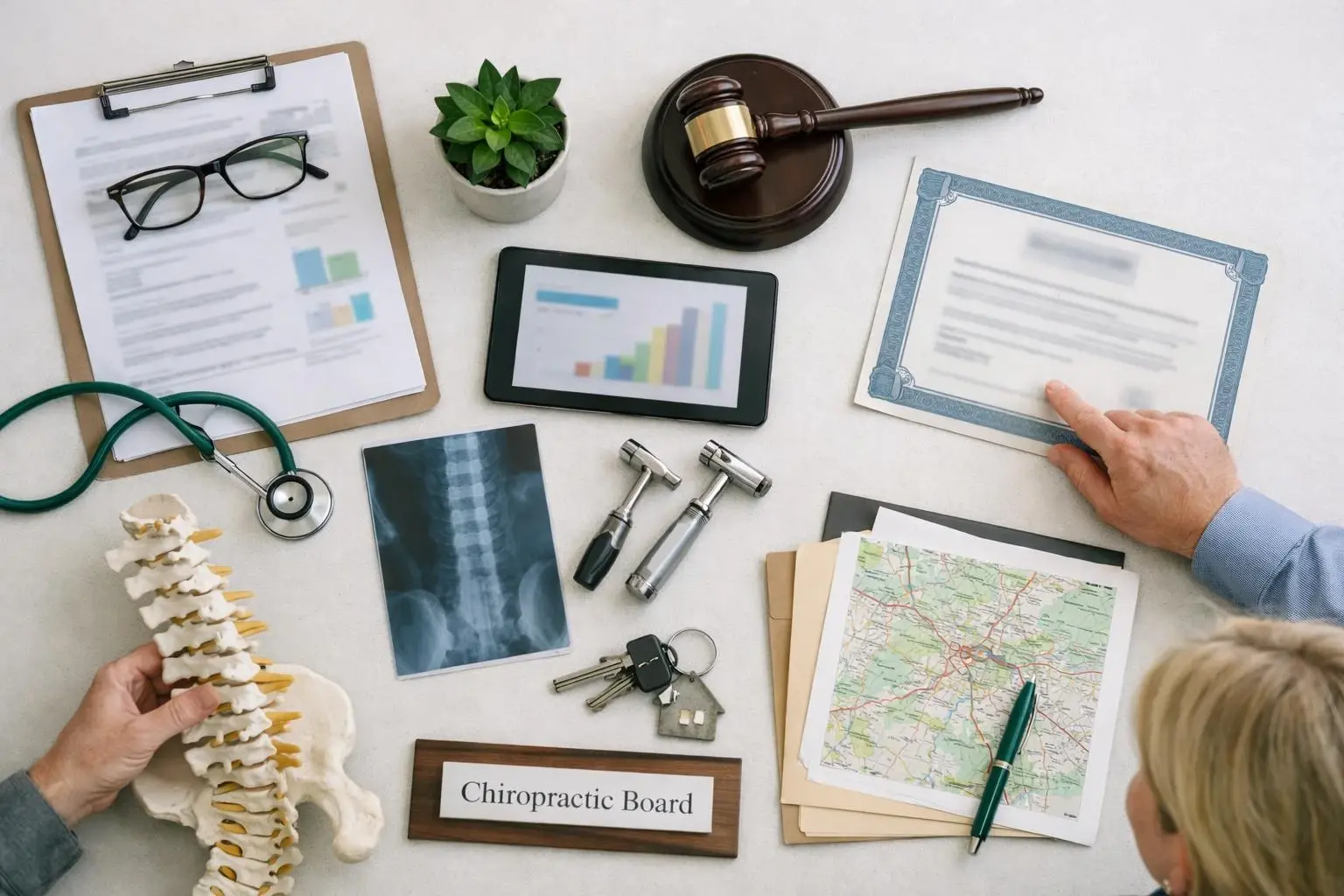 Chiropractic Board in Chiropractor: Chiropractic Board is an official state or national regulatory body that oversees—visu...
