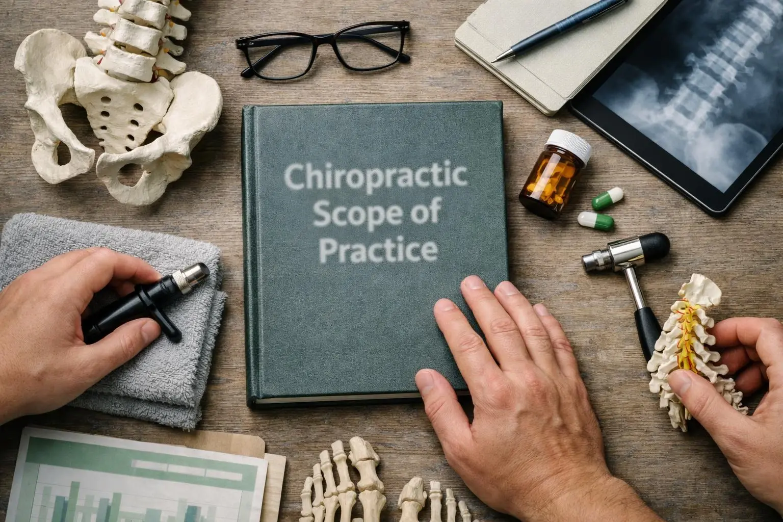 Chiropractic Scope of Practice in Chiropractor: Chiropractic Scope of Practice is the set of legally defined procedures, t...