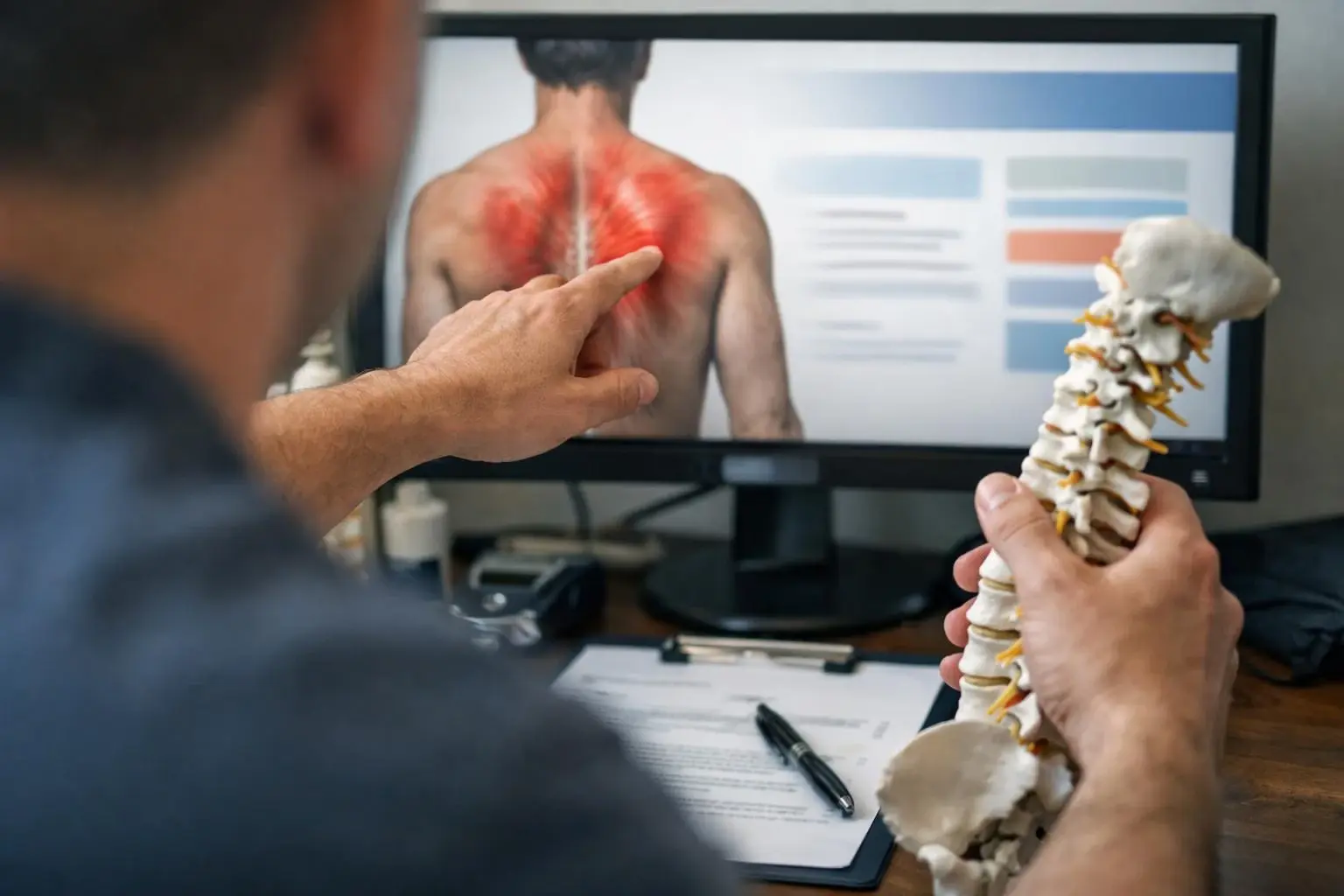 Muscle Spasm in Chiropractor: Muscle Spasm is a sudden, involuntary contraction of one or more muscles—visual guide