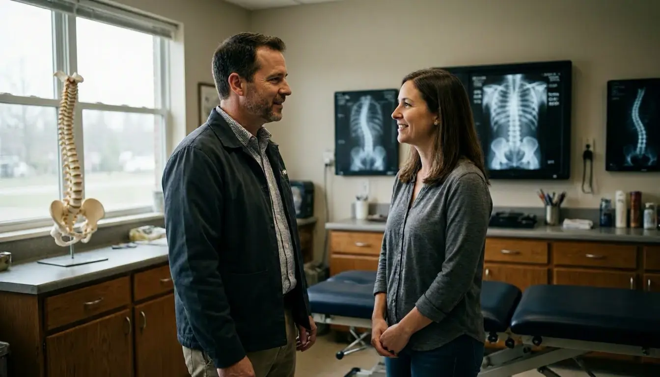 Scoliosis in Chiropractor: Scoliosis is a sideways curvature of the spine that often appears during—visual guide